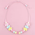El Regalo 2 PCs Cute Handmade Princess Necklaces for Girls/Kids/Toddlers | Adjustable Beaded Princess 2 Necklaces Set for Girls/Kids