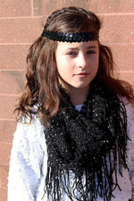 El Regalo 12PCs Sequin Headbands Set - Glittery Hair Bands/Hair Accessories for Kids, Teens & Women,Assorted